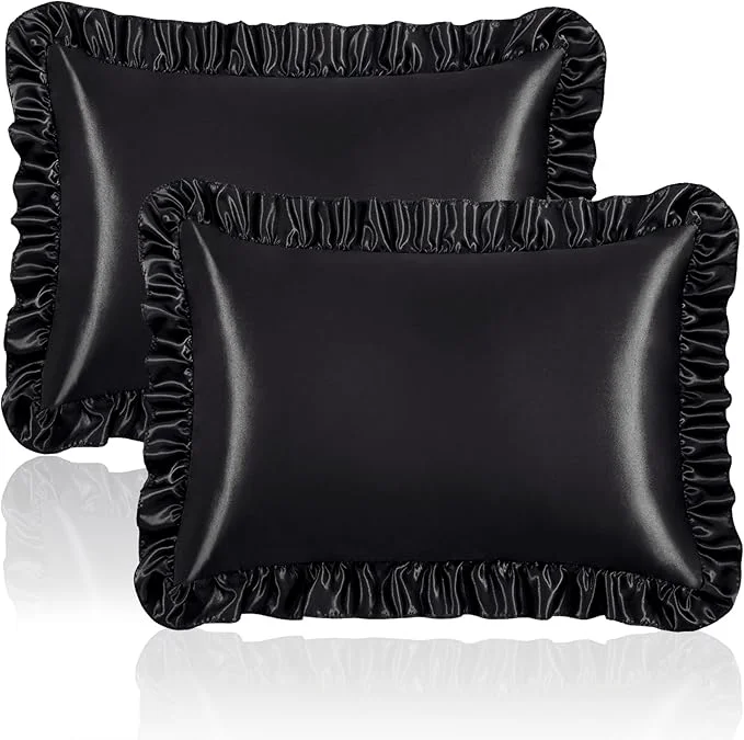 High-Grade Homiest Ruffle Satin Pillowcase Sophisticated