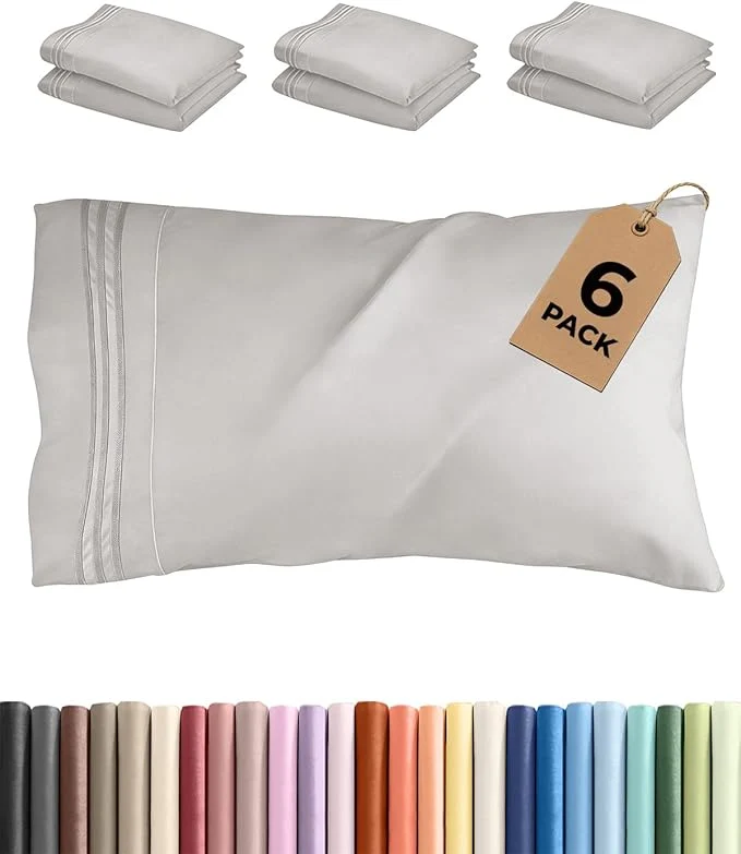 Reliable Standard Pillow Cases Set of 6 Refined