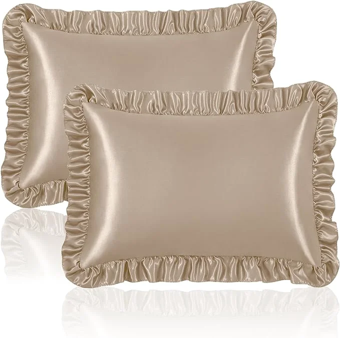 Specialty Homiest Ruffle Satin Pillowcase Expertly Made