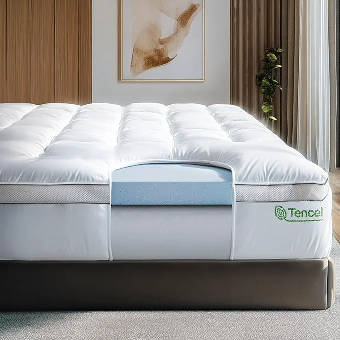 Official ViscoSoft 4 Inch Pillow Top Memory Foam Mattress Topper Queen User-Friendly
