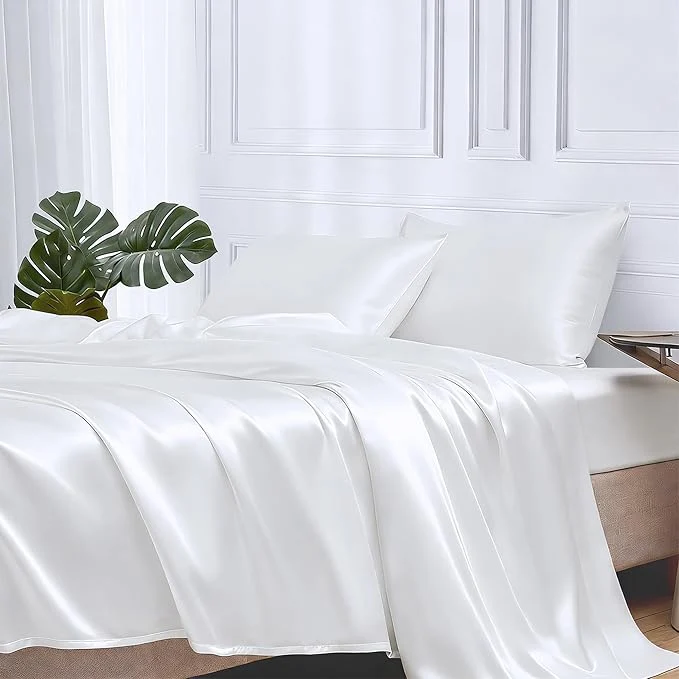 Smart MR HM Satin Bed Sheets King Size Sheets Set Authentic