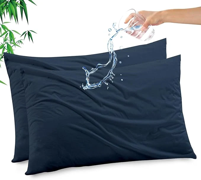 Comfortable Gogreen Bamboo Rayon Waterproof Pillow Protector Breathable Pillow Cover Genuine