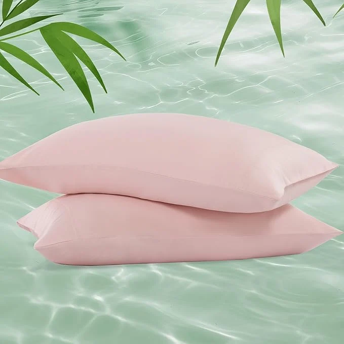 Casual NATUREFIELD Pillowcases Rayon Derived from Bamboo Pillow Cases King Size Set Reusable