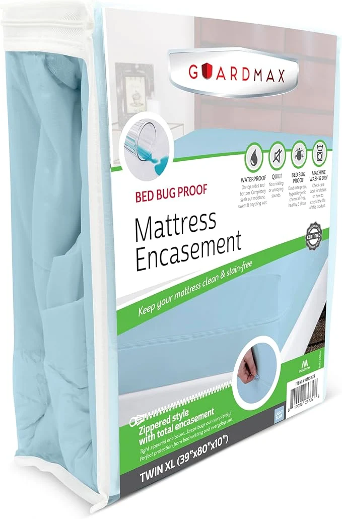 Refined Guardmax Jersey Knitted Twin XL Zippered Mattress Encasement Natural