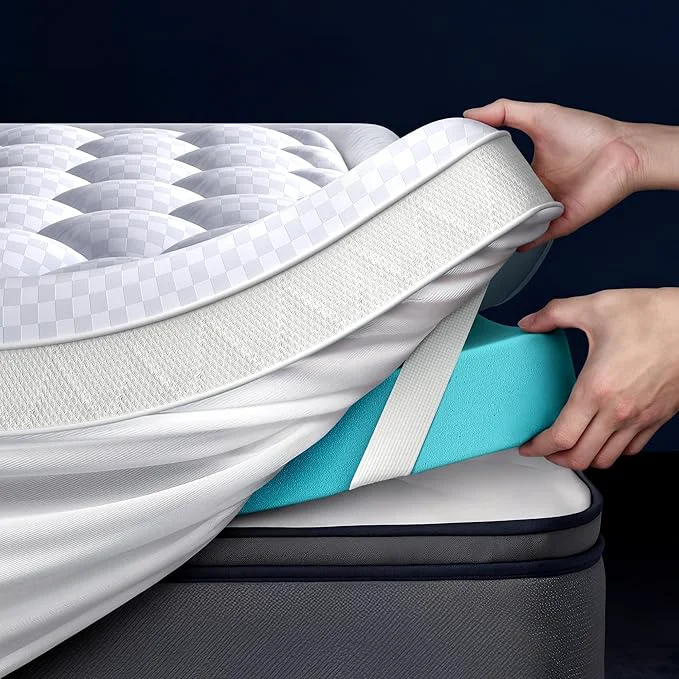 Outstanding 5 Inch Mega Support Memory Foam King Mattress Topper Luxury