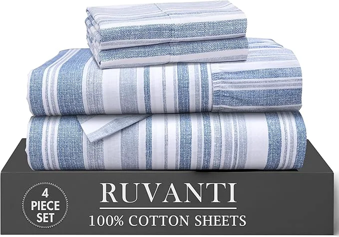 Classic RUVANTI 4 Pcs Cotton Sheets Official