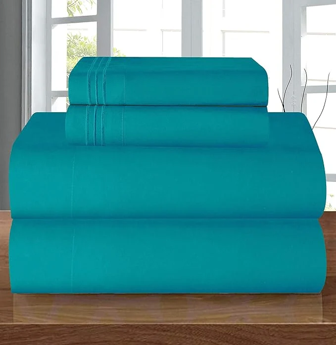 Environmentally Friendly Elegant Comfort Luxury 1500 Premium Hotel Quality Microfiber 4-Piece Sheet Set Smooth