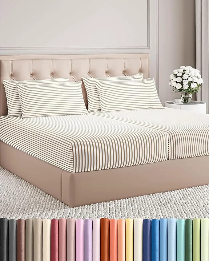 Practical Split King 7 Piece Sheet Set High-Quality