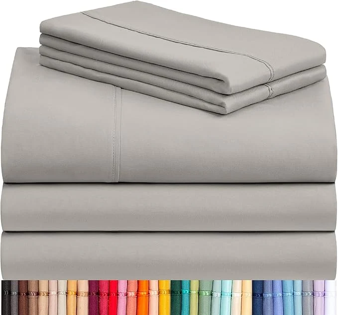 Carefully Designed LuxClub 5 PC Split King Sheet Set Breathable Luxury Bed Sheets Deep Pockets Certified