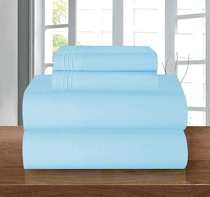Original Design Elegant Comfort Luxury Soft 1500 Premier Hotel Quality 4-Piece Sheet Wrinkle Trusted