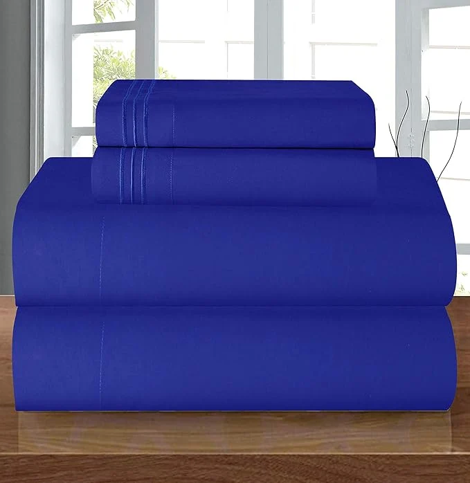 Dependable Elegant Comfort Luxury 1500 Premium Hotel Quality Microfiber 4-Piece Sheet Set Easy-to-Use