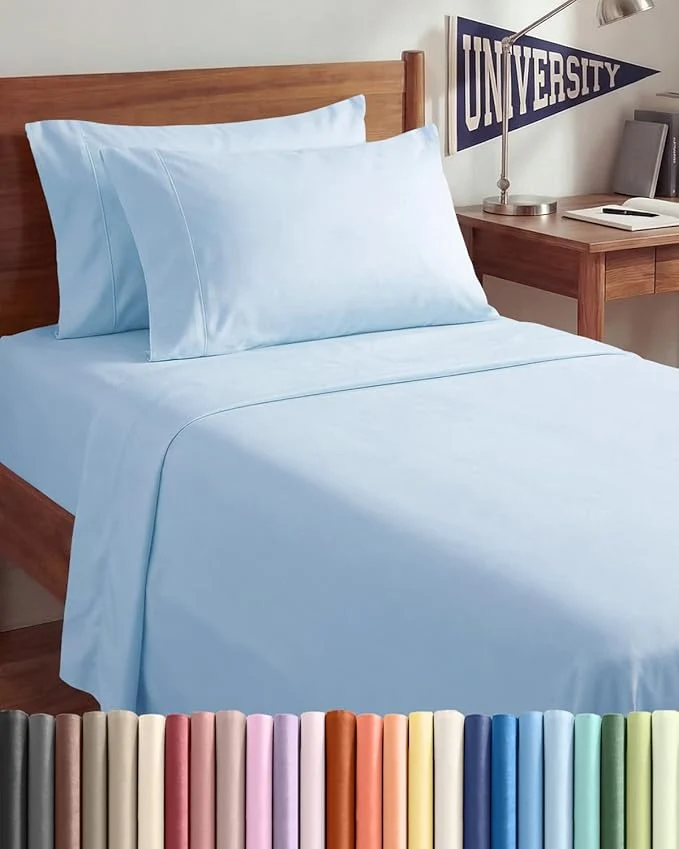 Verified Twin XL 4 Piece Sheet Set Reusable