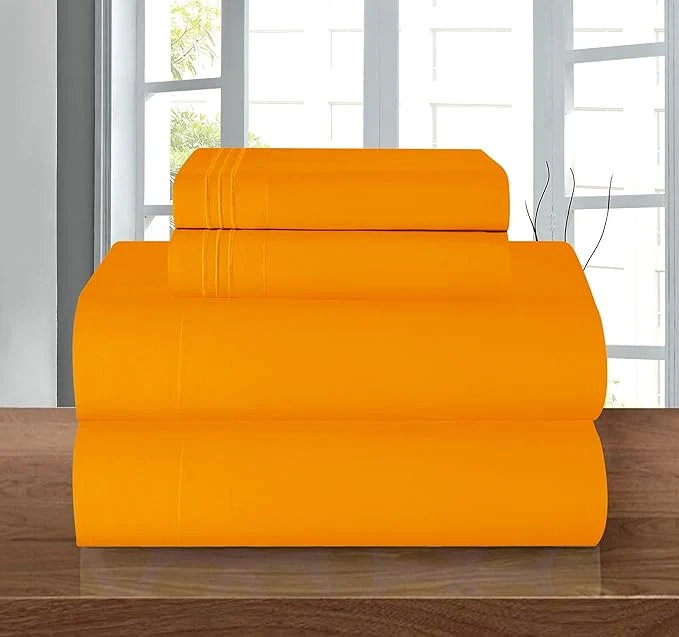 Modern Elegant Comfort Luxury 1500 Premium Hotel Quality Microfiber 4-Piece Sheet Set Enhanced
