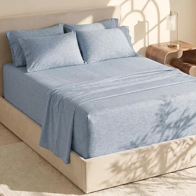 Fine Crafted Hearth Harbor Bed Sheets Luxury Soft 6 Piece Bed Sheet Set Extra Deep Pocket First-Class