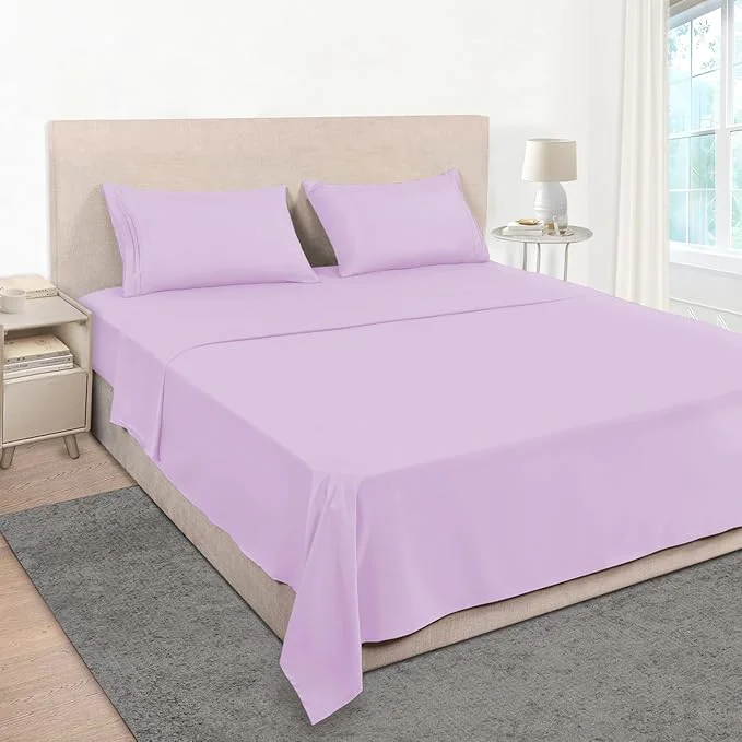 High-Grade Mejoroom Bed Sheets Set Extra Soft Luxury Full Sheets Solid