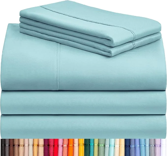 Consistent LuxClub 5 PC Split King Sheet Set Breathable Luxury Bed Sheets Deep Pockets Relaxed