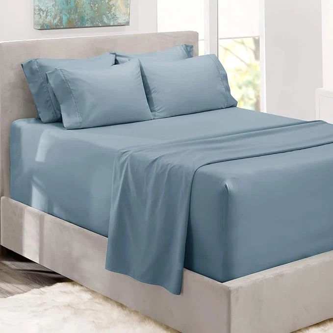 Smart Hearth Harbor Bed Sheets Luxury Soft 6 Piece Bed Sheet Set Extra Deep Pocket Authentic