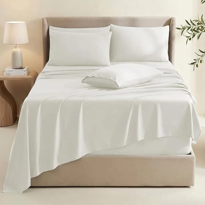 Exclusive Hearth Harbor Bed Sheets Luxury Soft 6 Piece Bed Sheet Set Extra Deep Pocket Smooth