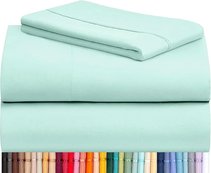 Versatile LuxClub 3 PC Twin XL Sheet Set Deep Pockets Wrinkle Cooling Bed Sheets Relaxed
