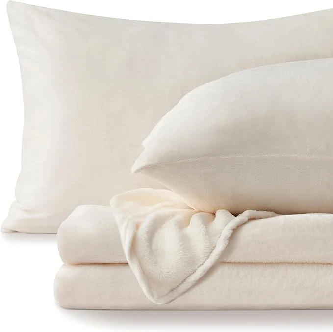 Superior BEDELITE Flannel Sheets Full Size White First-Class