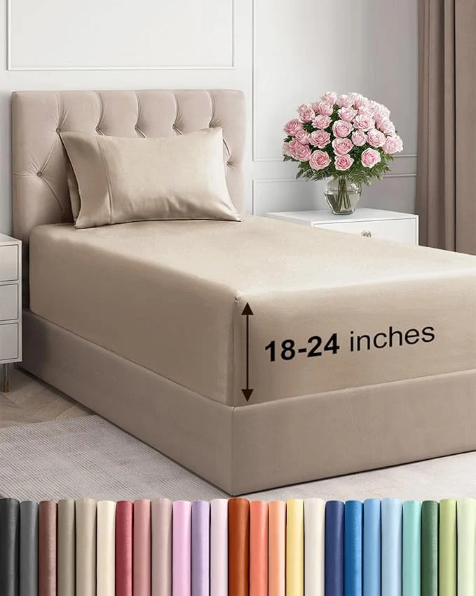 Classic Extra Deep Twin Sheet Set Easy-to-Use