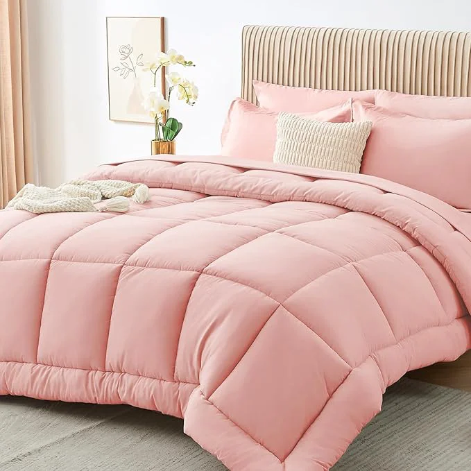 Powerful Sasttie King Size Comforter Set 7 Pieces Bed in a Bag King Complete Bedding Smart