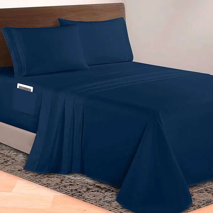Elegant Comfort Luxurious 1500 Premium Hotel Quality Microfiber 4-Piece Sheet Official