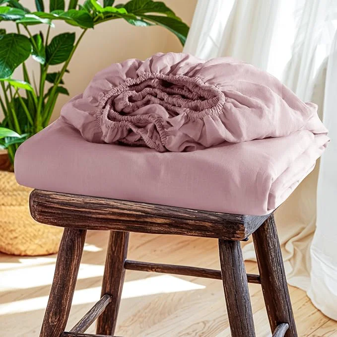 Smart SONORO KATE French Linen Fitted Sheet Fast