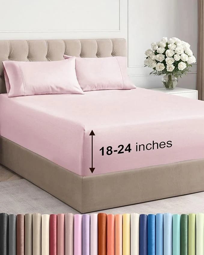 Exceptional Extra Deep Cal King Sheet Set Detailed