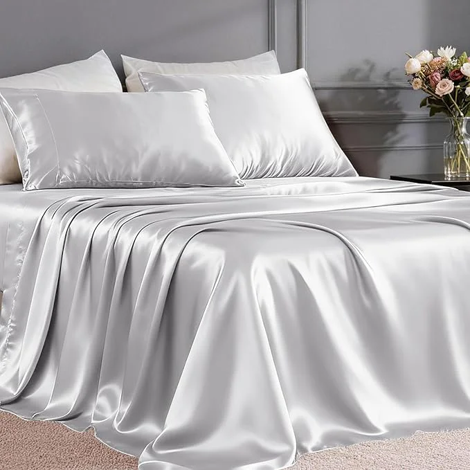 Premium FreshCulture Satin Sheets California King Smooth