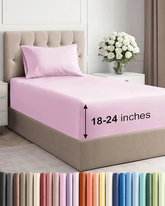 Professional Extra Deep Twin Sheet Set Effective