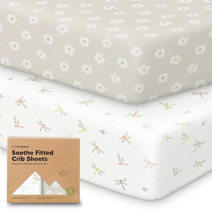 Carefully Designed KeaBabies 2-Pack Organic Crib Sheets Advanced