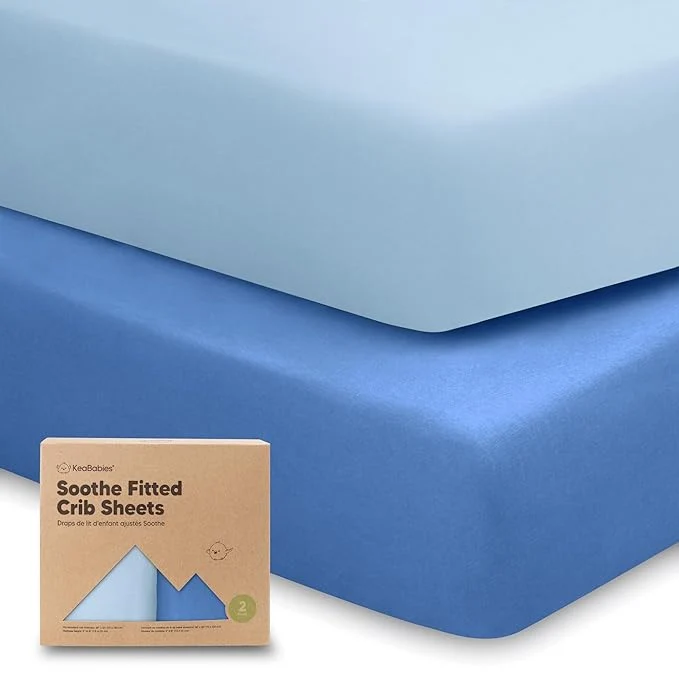 Official KeaBabies 2-Pack Organic Crib Sheets Lightweight