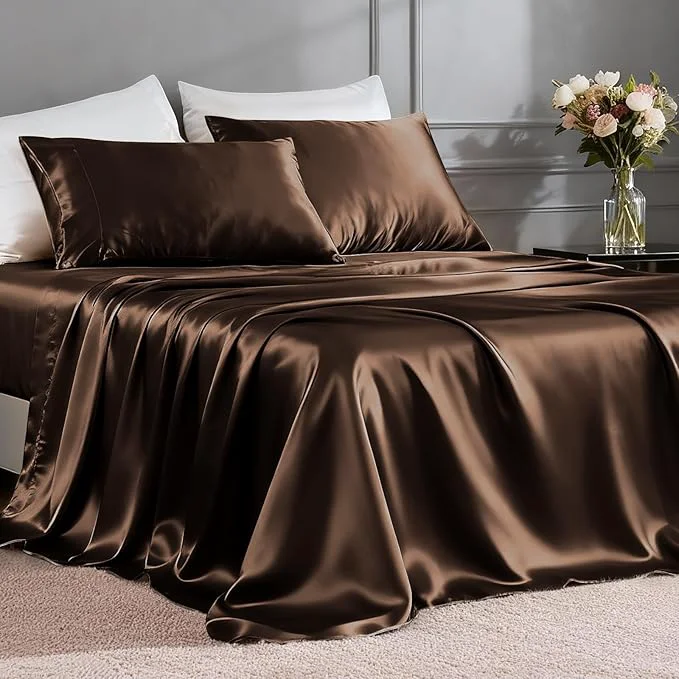 Efficient FreshCulture Satin Sheets California King Responsible