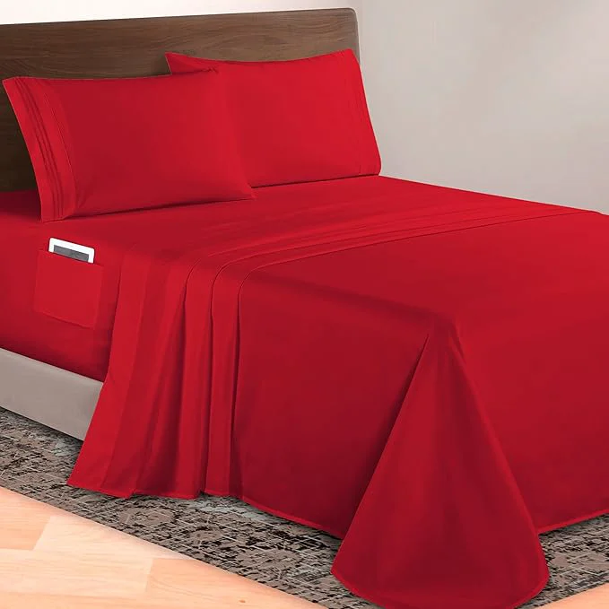 Minimalist Elegant Comfort Luxurious 1500 Premium Hotel Quality Microfiber 4-Piece Sheet