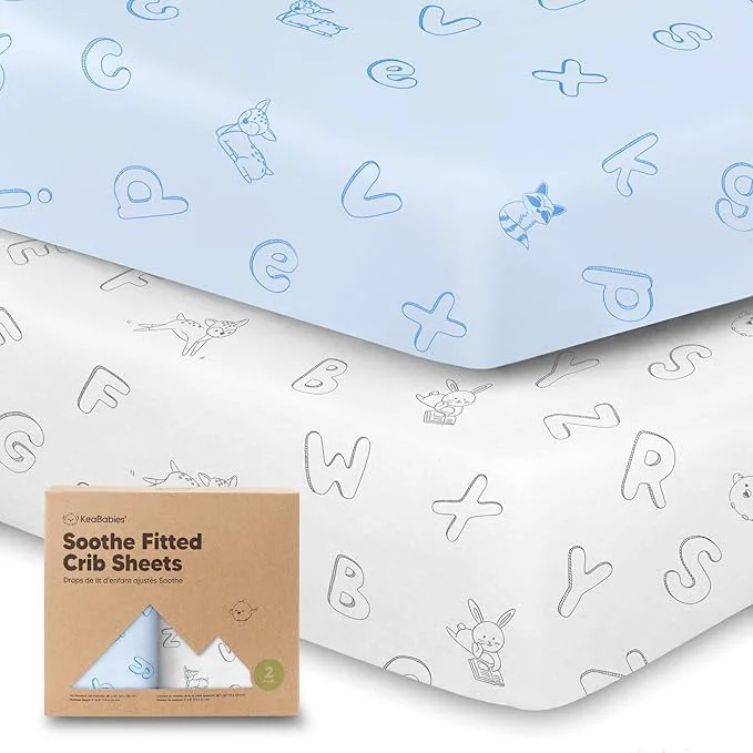 Contemporary KeaBabies 2-Pack Organic Crib Sheets Exceptional