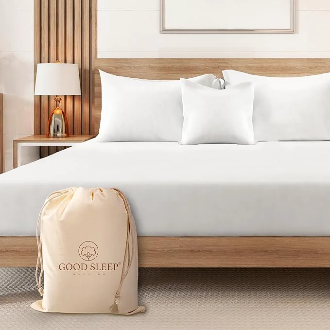 Environmentally Friendly 1000 Thread Count White Full Fitted Sheet Only 16 Deep Pocket Full Fitted Elegant