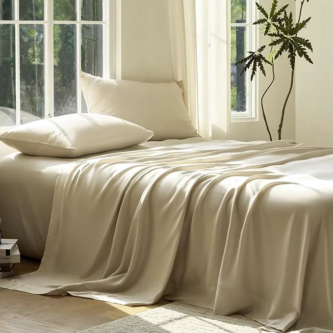 Smooth DOZ Sheet Set Viscose derived from Bamboo Organically Grown Buttery Soft Efficient