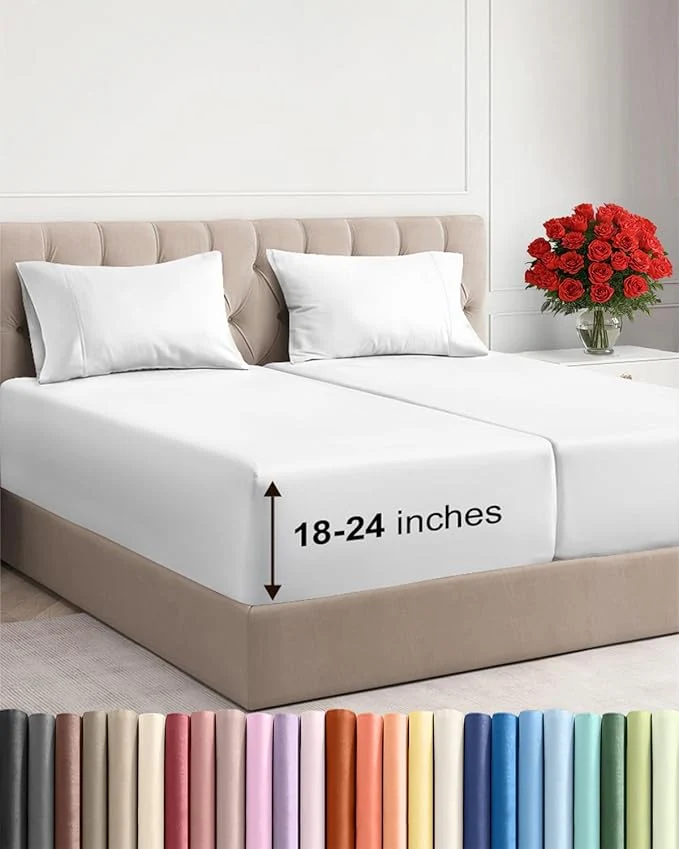 Natural Extra Deep Split King Sheet Set Exceptional