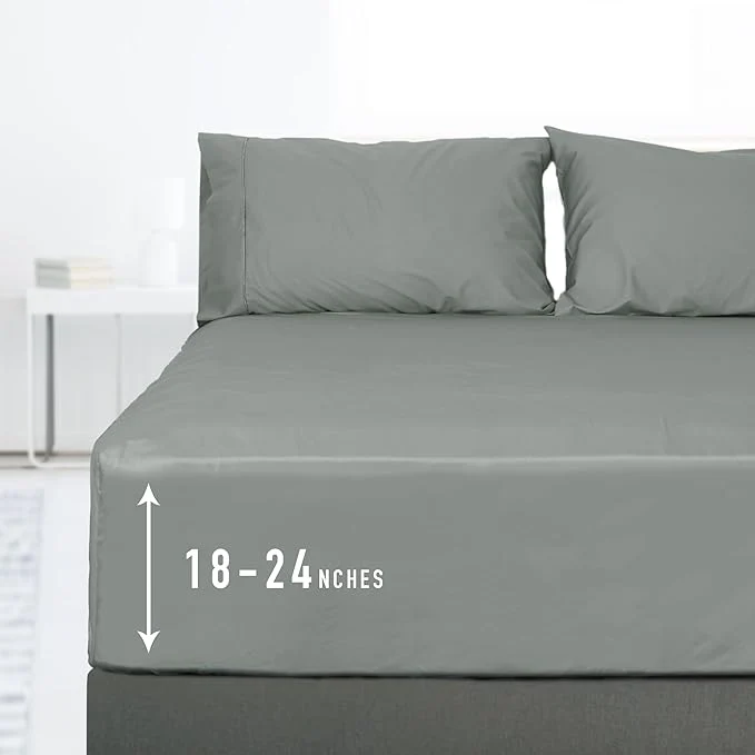 Artisan Sunflower California King Fitted Sheet 1-Piece Extra Deep Pocket Fitted Bottom Professional