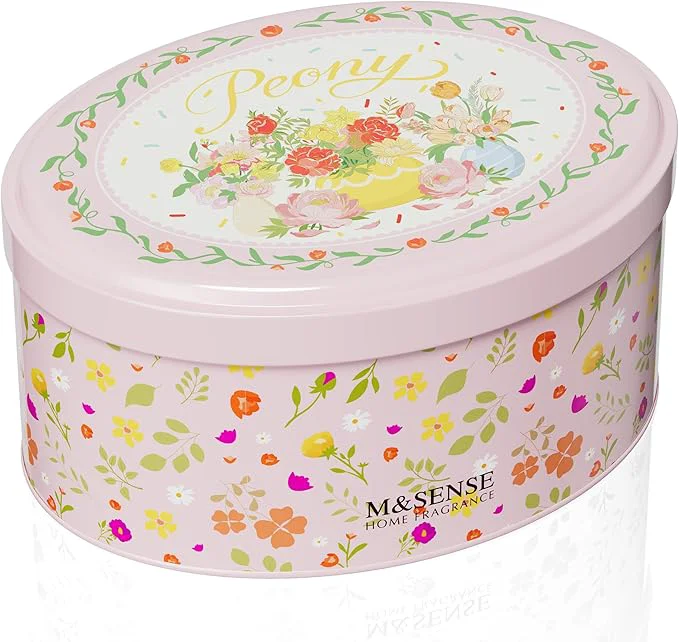Quality M SENSE Dual-Wick Peony Scented Candle 12oz 2 Wick Spring Soy Candles Flexible