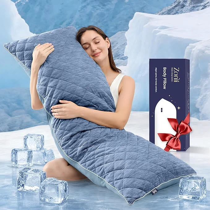 Exceptional ZonLi Cooling Body Pillow for Adults Side Sleeper Pregnancy Specialty
