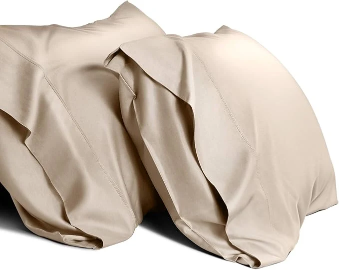 Dependable WishSmile Taupe Cooling Pillowcases King Pillow Cases Set of 2 Hair and Skin Quality