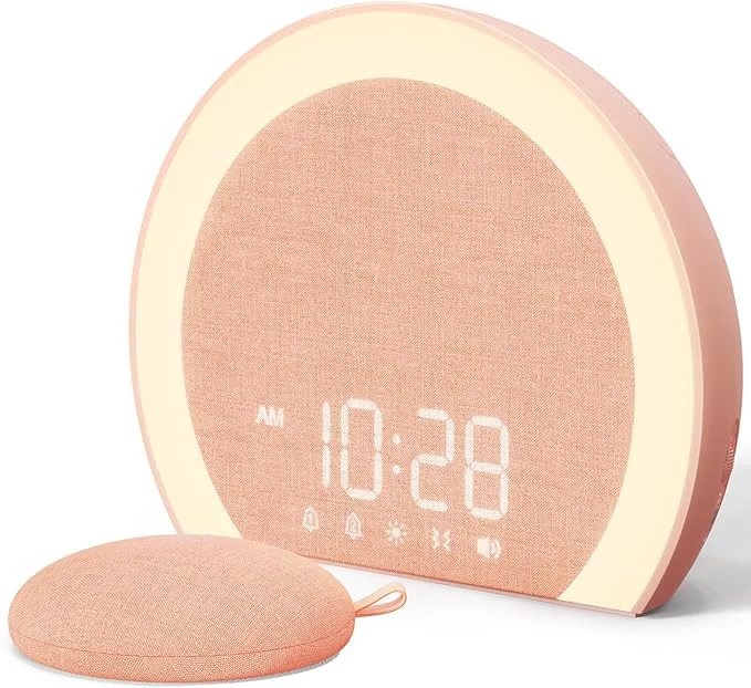 Flexible ANJANK Loud Alarm Clock with Wireless Bed Shaker Vibrating Dual Alarm with Powerful