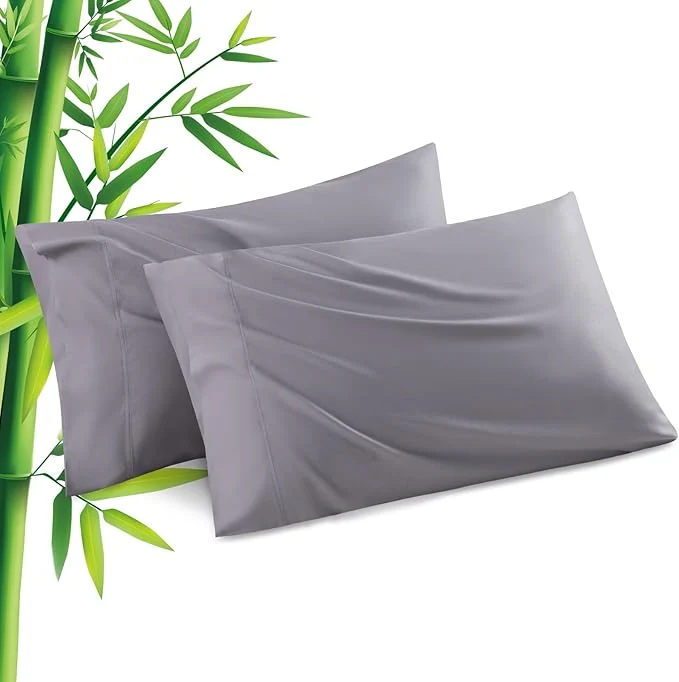 Superior Pillowcases King Size 2 Pack Cooling Viscose from Bamboo Pillow Cases Detailed