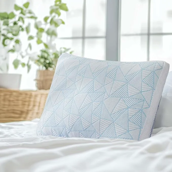 Eco-Friendly Sylvaris Shredded Memory Foam Cooling Soft Bamboo Viscose Pillow King Size Recyclable