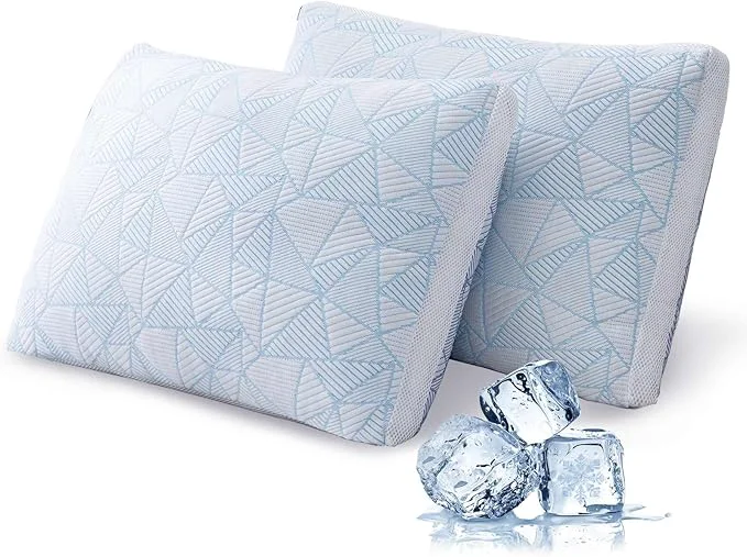 Official Cotelovo Shredded Memory Foam Cooling Soft Bamboo Viscose Pillows Adjustable Premium Material