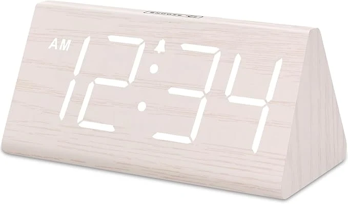 Trendy DreamSky Wooden Digital Alarm Clock Minimalist