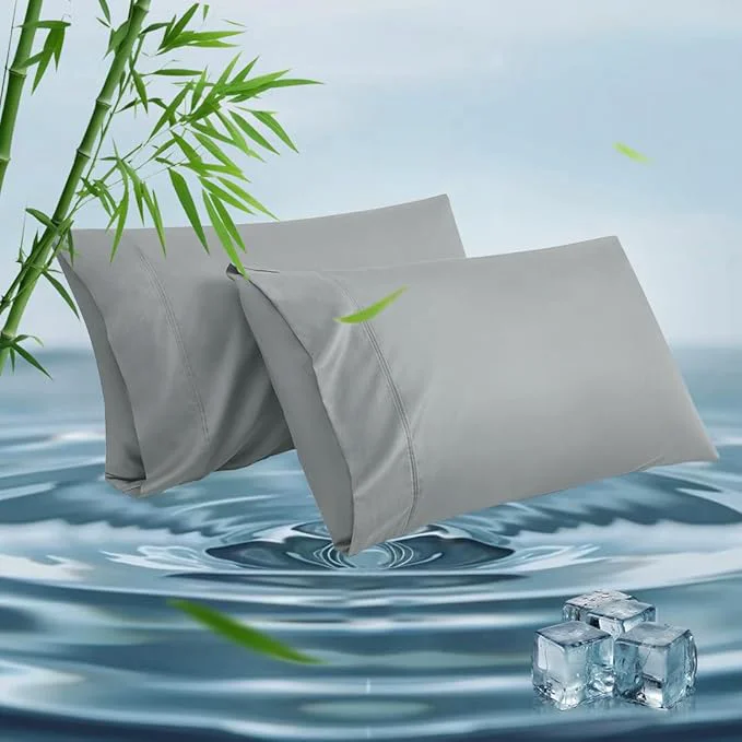 Sustainable Standard Pillowcases Cooling Viscose from Bamboo Pillow Covers Fine