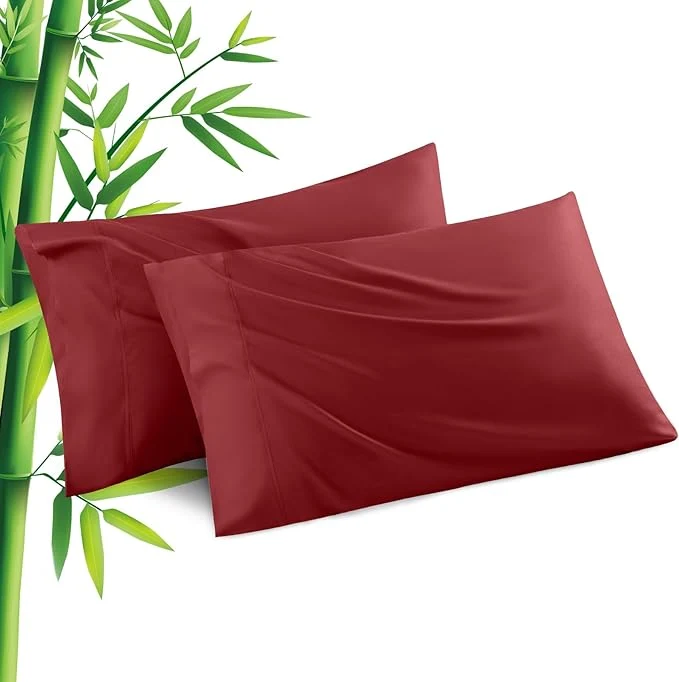 Sophisticated Pillowcases Standard Size 2 Pack Cooling Viscose from Bamboo Pillow Cases Dependable